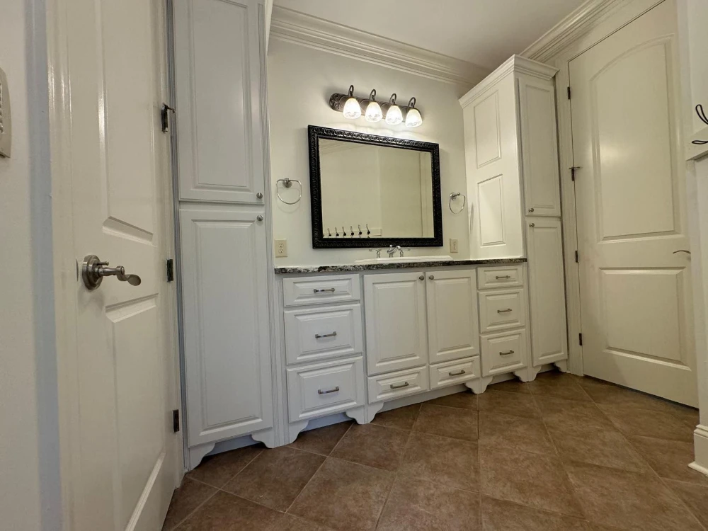After — Bathroom Vanity Color Change