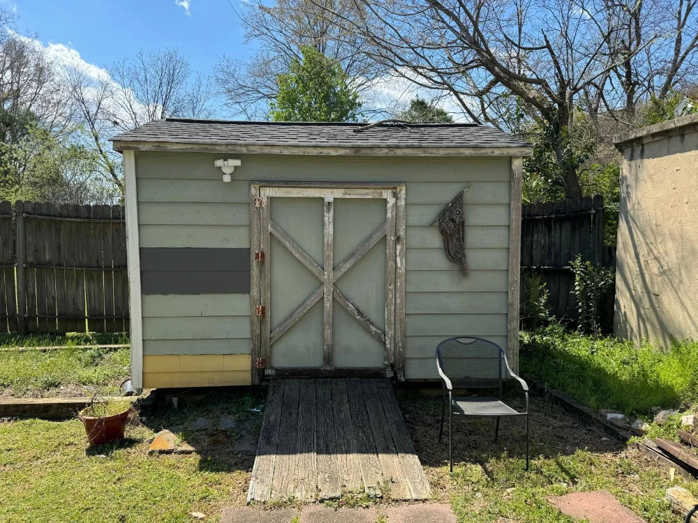 Before — Backyard Shed Transformation